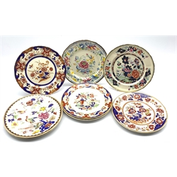 Set of eight Mason's Ironstone limited edition plates from the Historic Plate Collection D25cm