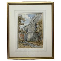 William James Boddy (British 1831-1911): 'Holy Trinity Church' Goodramgate York, watercolour signed and dated 23cm x 16cm