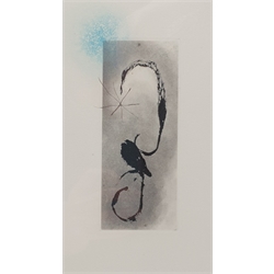 Joan Miró (Spanish 1893-1983): 'Sans le Soleil' I, etching and aquatint unsigned 27cm x 16cm 
Provenance: with the Redfern Gallery, London 1968, label verso