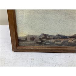 William Miles Johnston (Scottish 1893-1974): Kirkcudbright Coastal Landscape, watercolour signed 30cm x 38cm