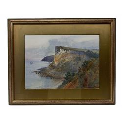 Arthur W Perry (British fl.1908-1939): Devonshire Coast, watercolour signed 26cm x 36cm 