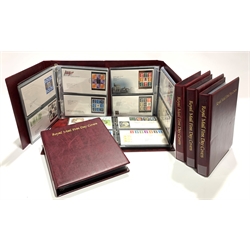 Queen Elizabeth II Great British first day covers including many with special postmarks, mostly type printed addresses, in seven ring binder albums