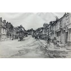 Douglas Frederick Pittuck (British 1911-1993): 'The Bank Barnard Castle', pencil signed titled and dated 1970, 32cm x 49cm