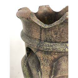 Large salt glazed terracotta chimney pot H137cm