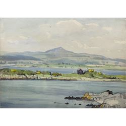 William Miles Johnston (Scottish 1893-1974): Kirkcudbright Sunny Day, watercolour signed 40cm x 54cm