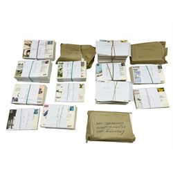 Collection of mostly RAF commemorative covers, including signed examples by pilot M Raw, Air Commodore HI Cozens & JK Quill, pilot C Mitchell, ELL Turnbull, pilot JD Lomas, Arthur T Harris etc, many with special postmark, in one box