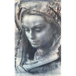 After Pietro Annigoni (Italian 1910-1988): 'Christina' and Madonna, pair renaissance inspired prints signed in the plate max 48cm x 32cm (2)