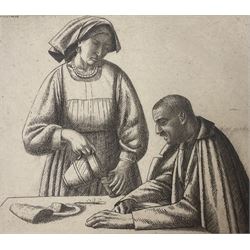 Frederick George Austin (British 1902-1990): Supper Time, drypoint etching signed and dated '29 in the plate 13cm x 14cm (unframed)
Provenance: direct from the granddaughter of the artist