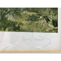 After Lionel Edwards (British 1878-1966): 'The Portland Hunt', colour print signed in pencil and blindstamped 34cm x 50cm