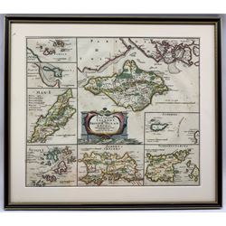 Robert Morden (British c.1650-1703): 'The Smaller Islands in the British Ocean', a late 17th century hand-coloured map sold by Able Swale, Awnsham & John Churchill, 36cm x 42cm