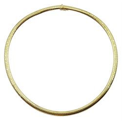 14ct gold invisible link necklace, stamped 585
