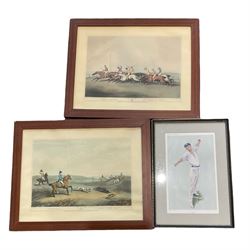 After Sir Leslie Matthew 'Spy' Ward (British 1851-1922): Set six 19th century Vanity Fair lithographs of 'Statesmen', set three of Cricketers and 'The Winning Post' lithograph after 'Lib', together with three other prints max 33cm x 50cm (13)