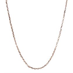 Early 20th century gold link chain necklace, stamped 9ct