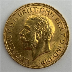 King George V 1931 gold full sovereign, Pretoria mint