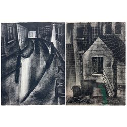 Pearl Binder (British 1904-1990): 'Love Lane - Shadwell' and 'Old Montague Street', pair lithographs signed numbered and dated 1932 in pencil 27cm x 21cm (2)