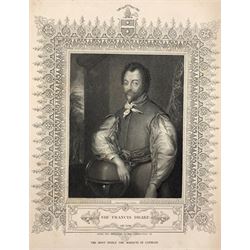 Collection of 18th century Engravings of Portraits, including Queen Elizabeth I, Sir Francis Drake and Margaret Tudor together with after Francis Grose (British 1731-1791): Collection seven satirical Antiquarian engravings max 29cm x 23cm (16)