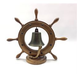 20th century ships bell dinner gong H30cm