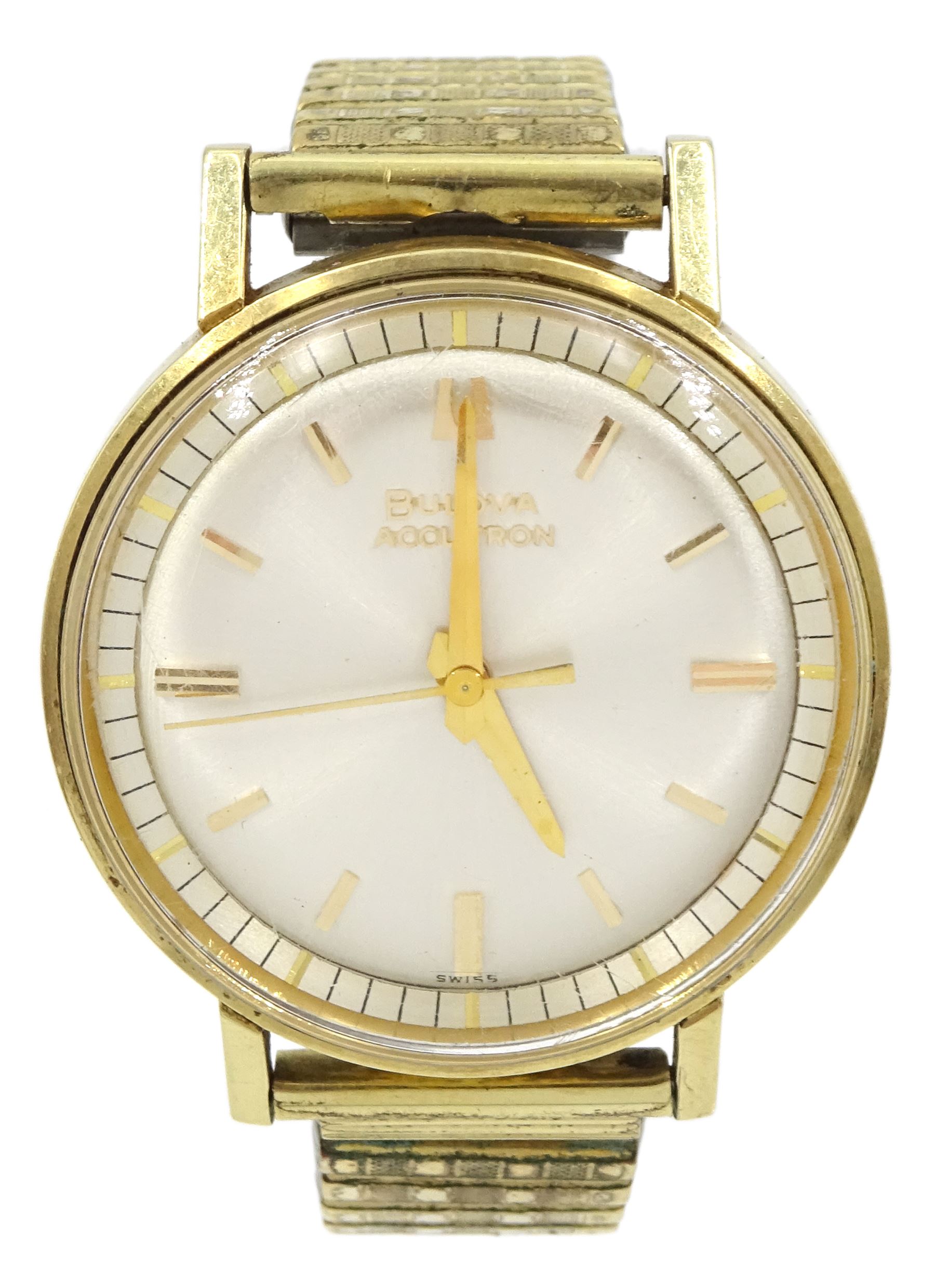 DS Bulova Accutron M4 gold-plated and stainless steel gentleman's ...