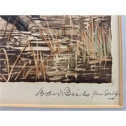 Reuben Ward Binks (British 1880-1950): 'Labrador' original aquatint etching, signed and titled 22cm x 26cm