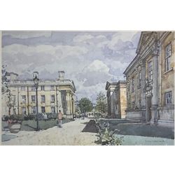 Ken Howard (British 1932-): 'Downing College Cambridge,  pair limited edition prints both 17/350 signed in pencil 32cm x 50cm (2)
