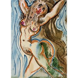 Salvador Dali (Spanish 1904-1989): The Woman Horse, lithograph signed and numbered 74/250 in pencil 42cm x 30cm