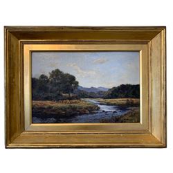 Richard Gay Somerset (British 1848-1928): Wye Valley Malvern, oil on canvas signed 34cm x 52cm