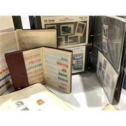 Mostly Great British stamps including Queen Victoria and later stamps, various presentation packs etc, in albums and folders, in one box
