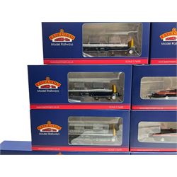 Bachmann '00' gauge: four 3-159 BDA Bogie Bolster Wagon Railfreight with Steel Beans, four 38-351A BAA Steel Carrier Wagon Railfreight Metals Sector, 37-096 Set of BR 'P' Numbered Ex-Private Owner Wagons (Weathered) and 38-286 Set of Presflo 22T Cement Wagons (10)