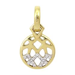 Links of London 18ct gold diamond Timeless pendant / charm, hallmarked