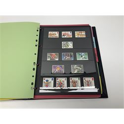 Queen Elizabeth II mint decimal stamps, most being commemoratives, face value of usable postage approximately 100 GBP

