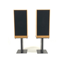 Pair of Spender SP1 speakers on sturdy metal bases, W30cm