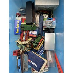 Diecast model vehicles including aircrafts, buses etc in one box