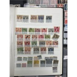 Queen Victoria and later World stamps including Hong Kong, Germany, Bermuda, Jamaica etc, housed in eight stockbooks/albums
