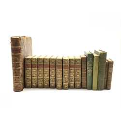  M de la Lande - 'Voyage en Italie' 9 volumes, published Paris 1786, second edition in full calf 'Paris dans le Dix-Neuvieme Siecle' two volumes bound as one published 1812 and other books  