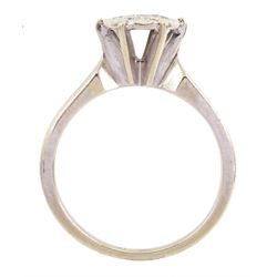 White gold round brilliant cut diamond cluster ring, hallmarked 9ct, total diamond weight 0.25 carat