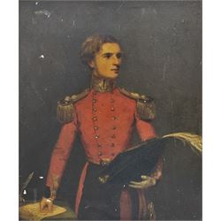 British School (18th/19th century): Portrait of a British Officer, oil on panel unsigned 26cm x 21cm 