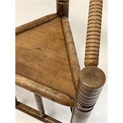 Late 20th century hardwood turners style chair
