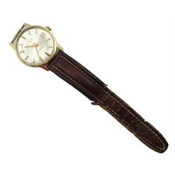 Accurist 9ct gold gentleman's automatic wristwatch, with date aperture, hallmarked