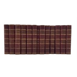 Lieut Colonel Gurwood  - The Dispatches of the Duke of Wellington from 1799 to 1818, thirteen volumes published 1837, New Edition in half calf and red boards