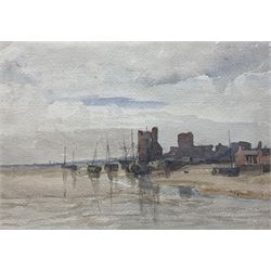 Thomas Collier (British 1840-1891): Beached Boats near a Castle, watercolour unsigned 21cm x 29cm
Provenance: with Heather Newman Gallery/Newman Fine Art