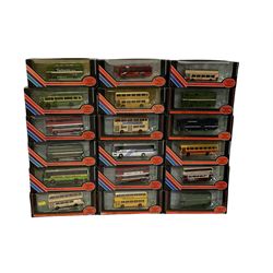 Eighteen Exclusive First Editions 1:76 scale diecast buses and coaches, boxed (18)