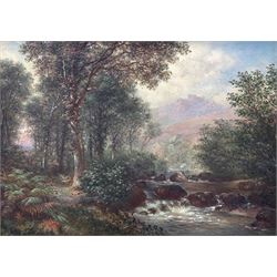 Frederick Foot (British 19th century): 'Lustleigh Cleave Devonshire', oil on canvas, titled signed and dated 1894 verso 25cm x 35cm