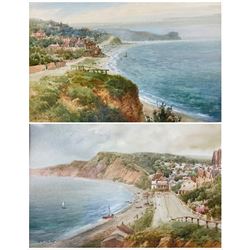 Walter Henry Sweet (British 1889-1943): Cornish Coastline, pair watercolours signed 18cm x 28cm (2)