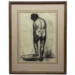 Follower of Suzanne Valadon (French 1865-1938): Nude Female Study, early 20th century charcoal unsigned 32cm x 24cm