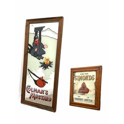 Simonds advertising mirror, together with a reproduction 'Colemans mustard' advertising mirror 