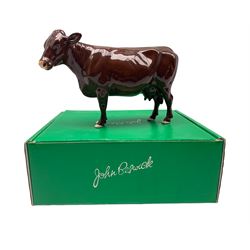Beswick Red Poll cow with gloss finish No 4111, boxed