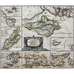 Robert Morden (British c.1650-1703): 'The Smaller Islands in the British Ocean', a late 17th century hand-coloured map sold by Able Swale, Awnsham & John Churchill, 36cm x 42cm