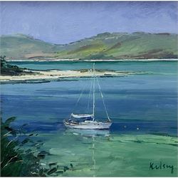 Robert Kelsey (Scottish 1949-): 'Quiet Highland Morning', oil on canvas signed 28cm x 28cm 
Provenance: with Walker Galleries, Harrogate