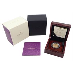 Queen Elizabeth II 2021 gold proof full sovereign coin, cased with certificate 