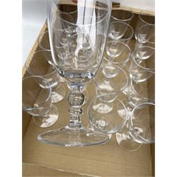 Set of 20 glass goblets